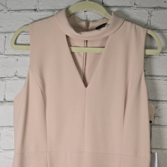 Ivanka Trump Blush Pink Midi Dress NWT Size 14 Semi Formal - Picture 2 of 8